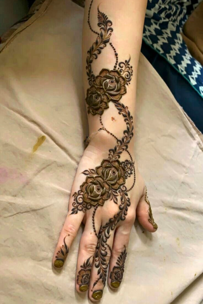 dubai rose mehndi