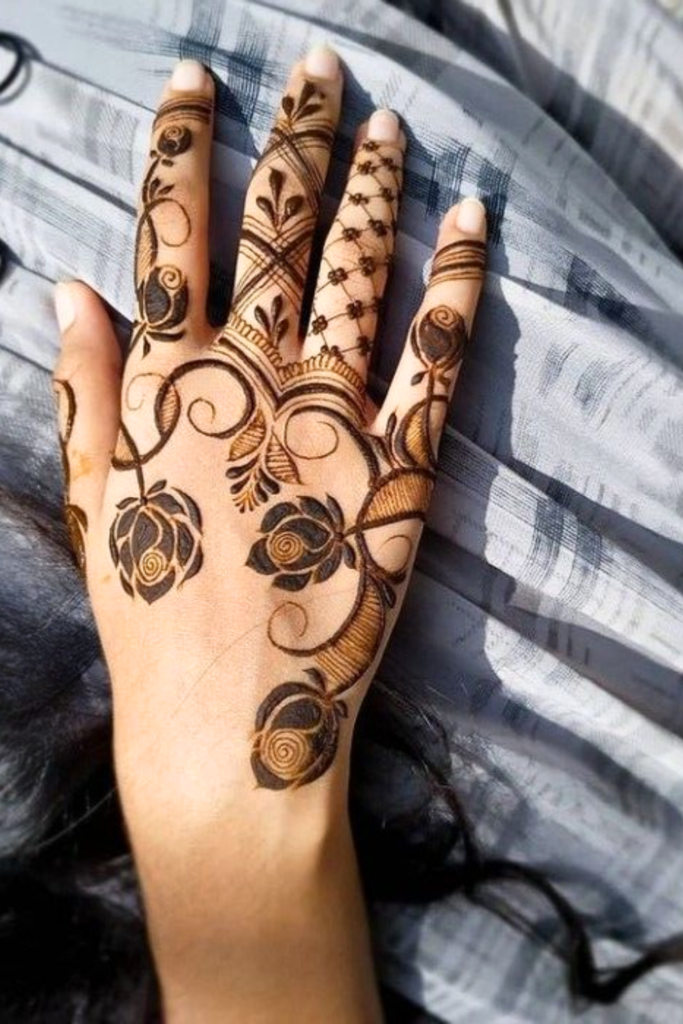 dubai rose mehndi 