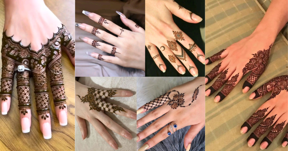 finger mehndi design