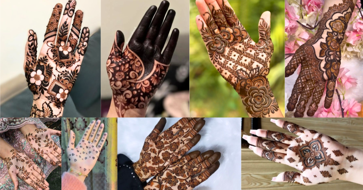 front hand mehndi design