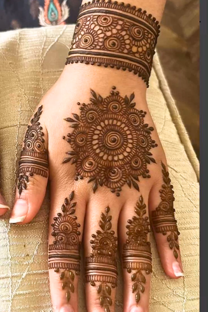 indian backhand mehndi design