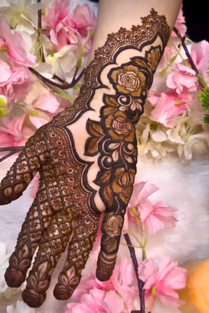 indo arabic fronthand mehndi 