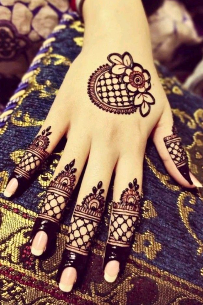 jaal tikki mehndi design 