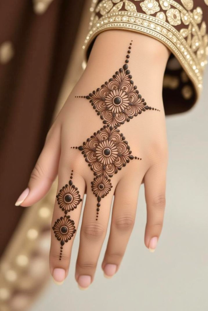 minimalist pakistani mehndi 