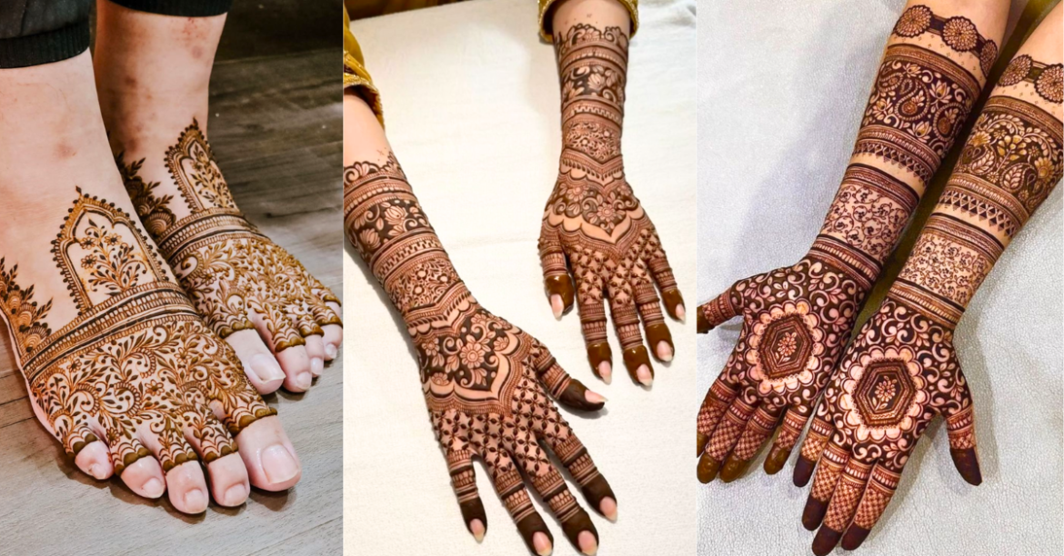 pakistani bridal mehndi design