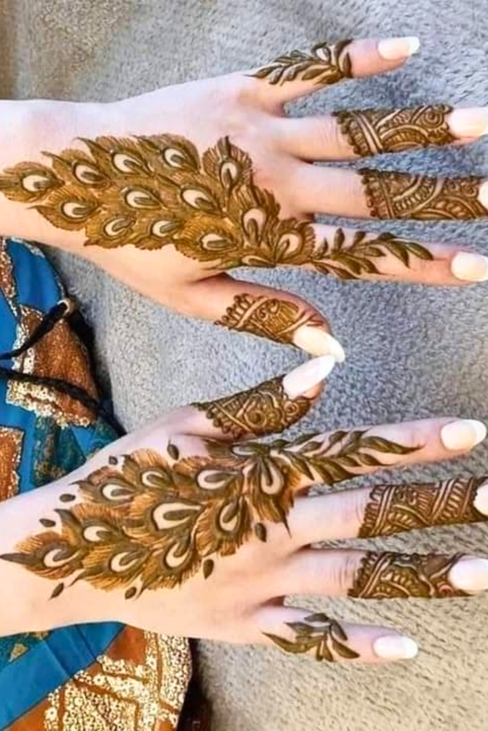peacock dubai mehndi 