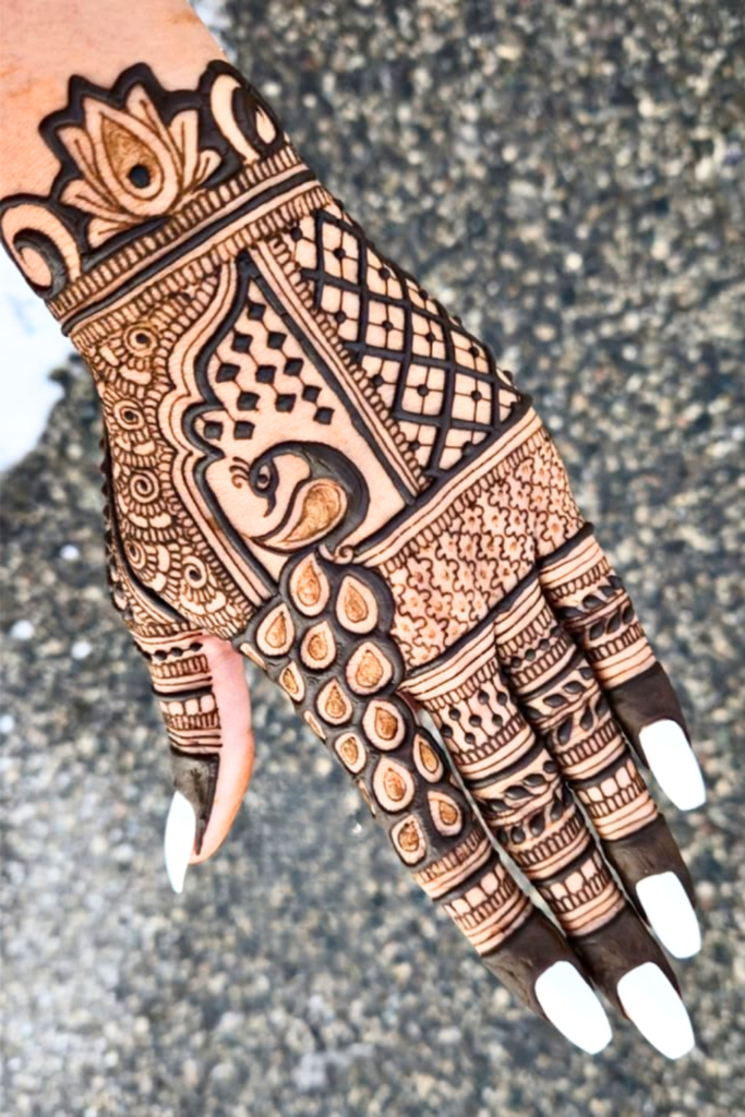 punjabi mehndi design 